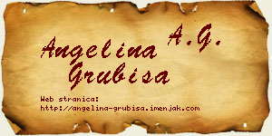 Angelina Grubiša vizit kartica